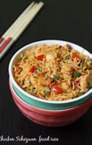Schezwan Fried Rice Chicken